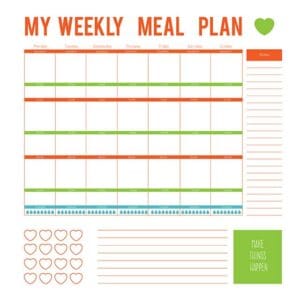 Meal Planning Worksheet