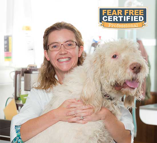 Dr. Jennifer is fear-free certified.
